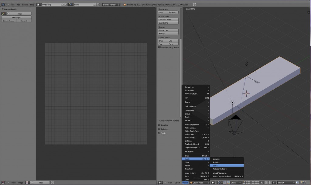 Blender troubleshooter nr.1 apply scale Blender Mama
