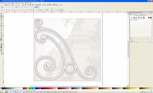 Inkscape shapes drawn with Bezier curves